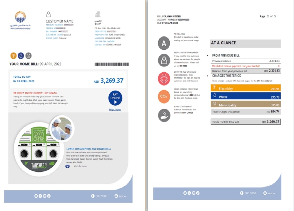 UAE Abu Dhabi Al Ain Distribution Co. (5 pages) 1 2